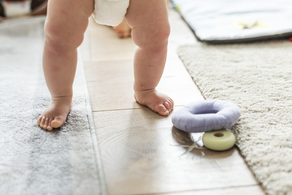 kid with diapers